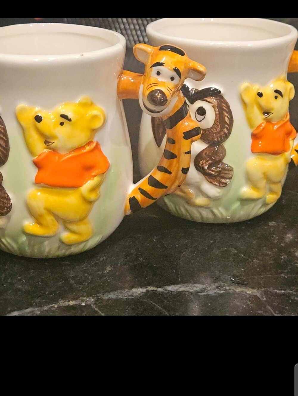 Vintage Winne the Pooh , Tigger & Owl Hot Coco Mugs